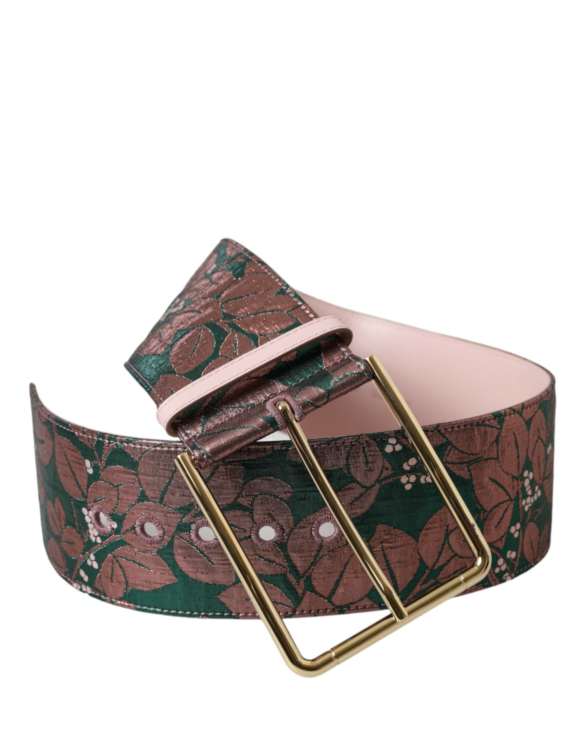 Multicolor statement belt with high waist
