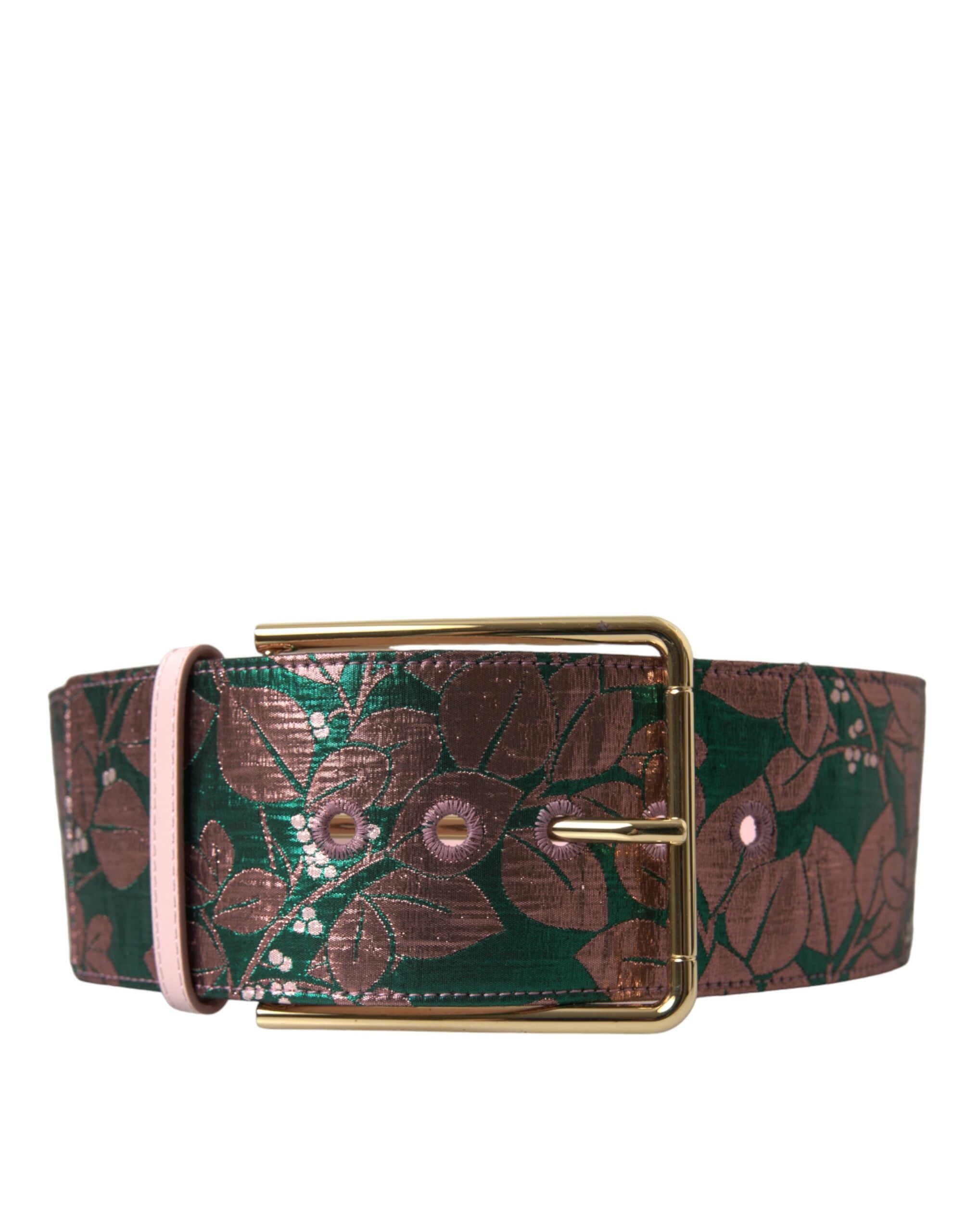Multicolor statement belt with high waist