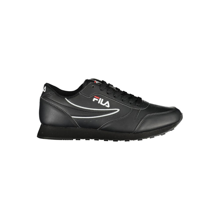 Fila Schlanke schwarze Sport-Sneakers zum Schnüren