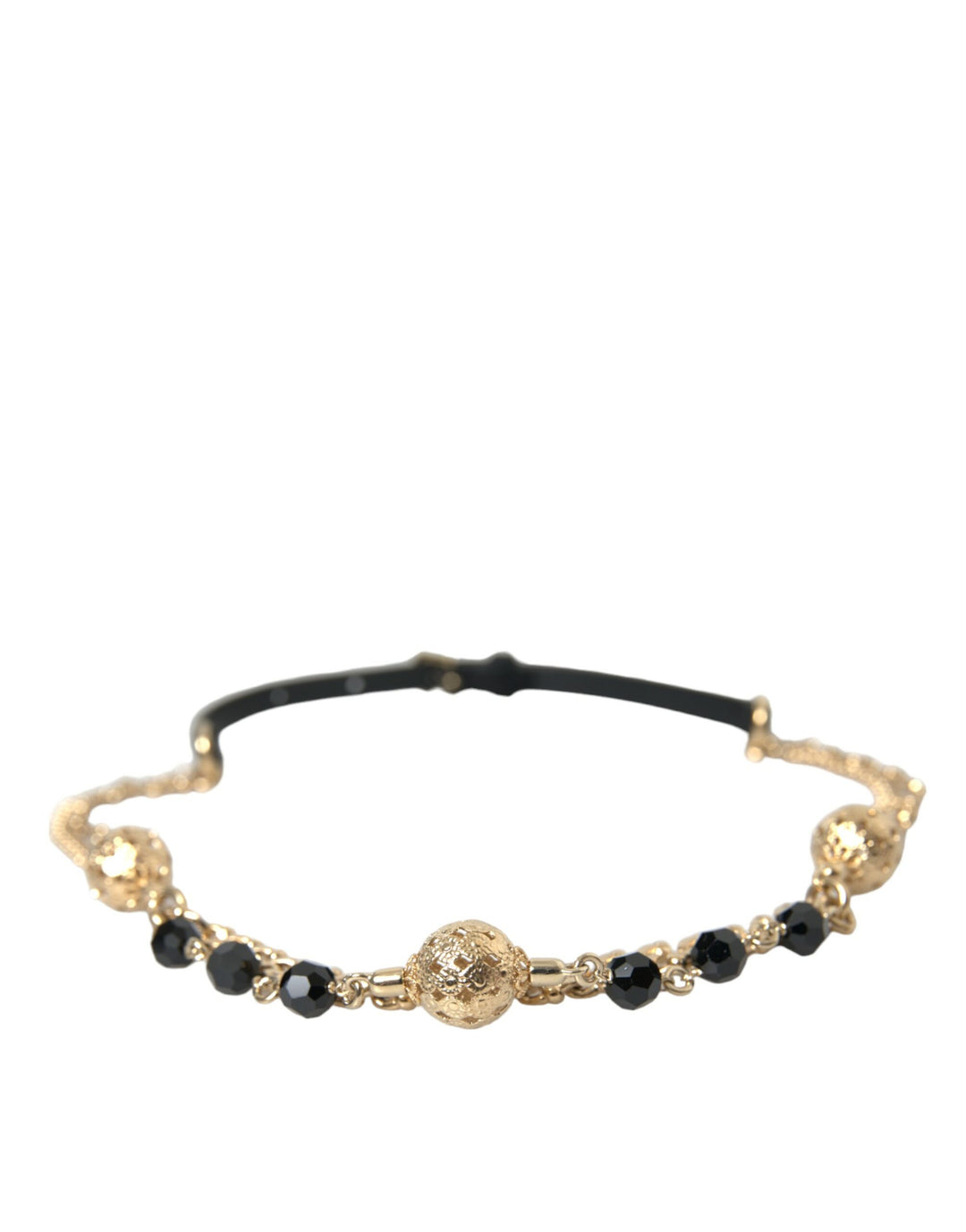 Elegant Crystal Bounce leather belt