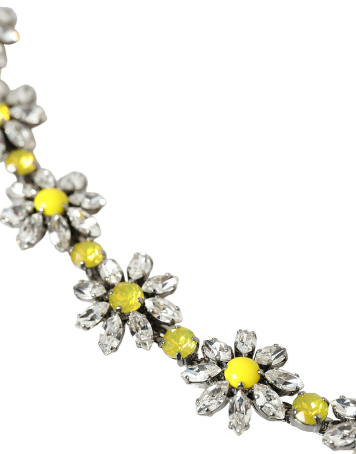 Schwarzer Daisy Crystal Dauphine Taillengürtel