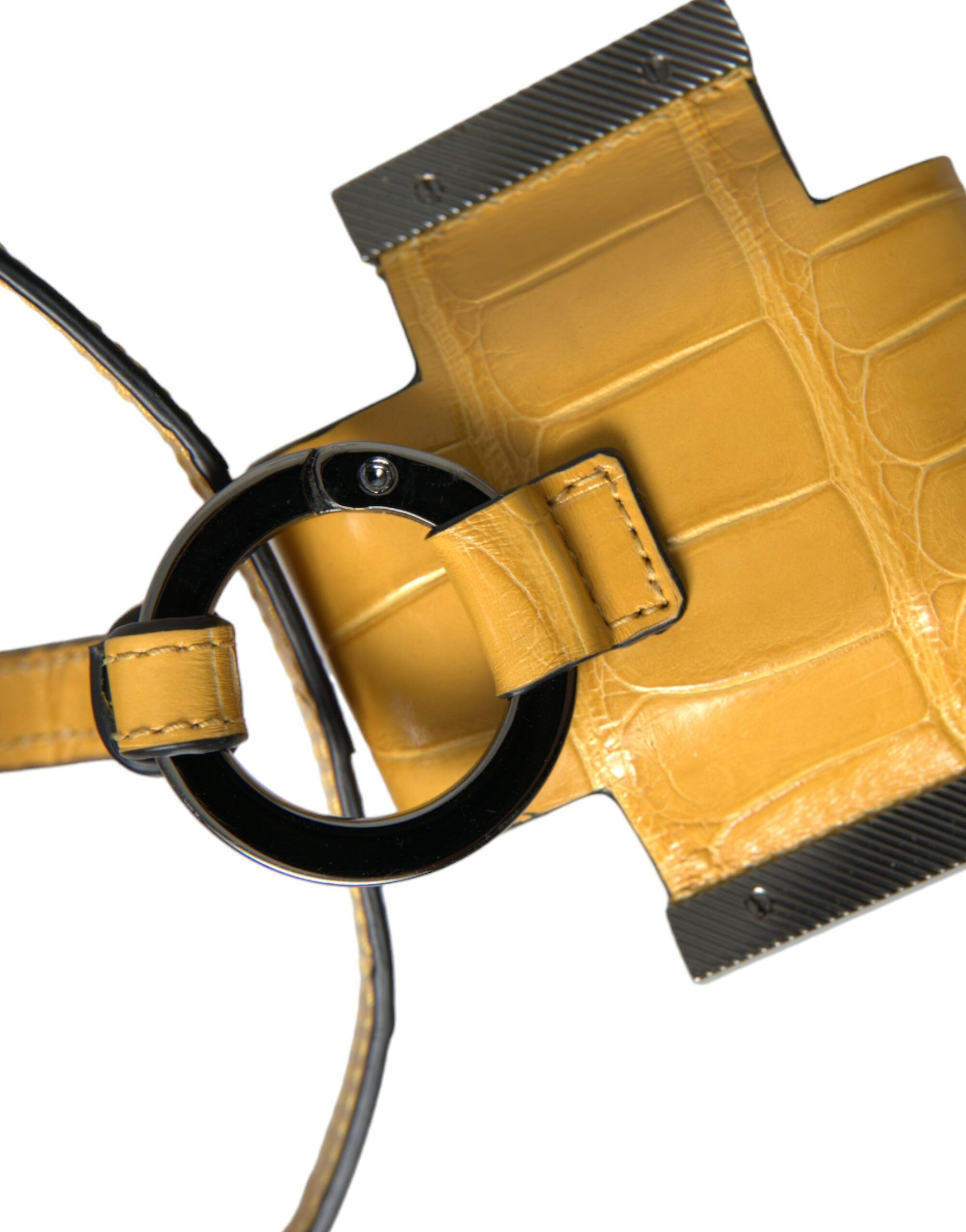 Exquisite alligator leather keychain