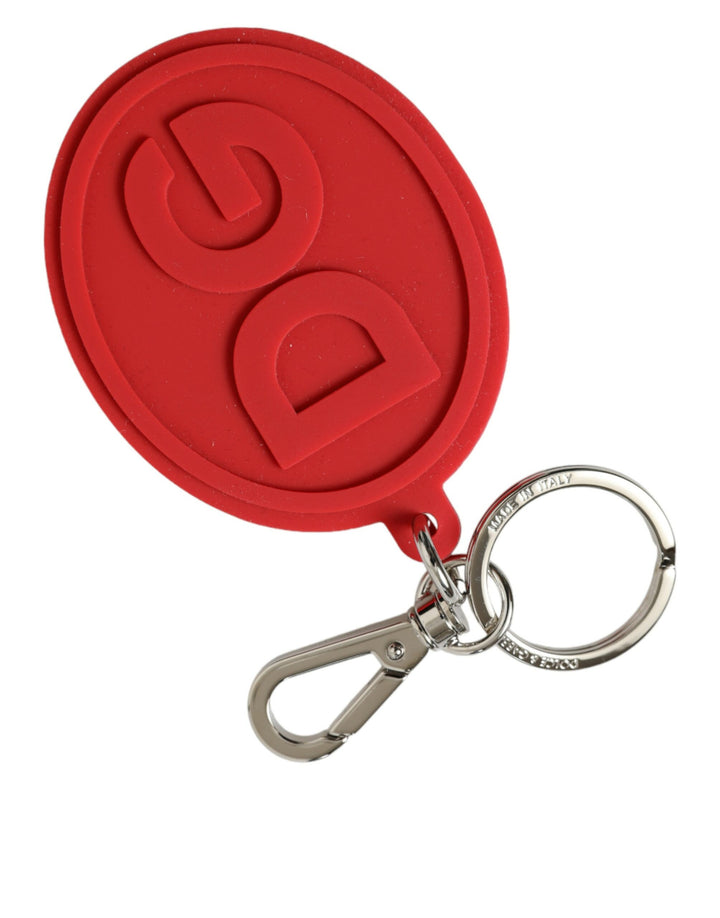 Elegant red trifold keychain case