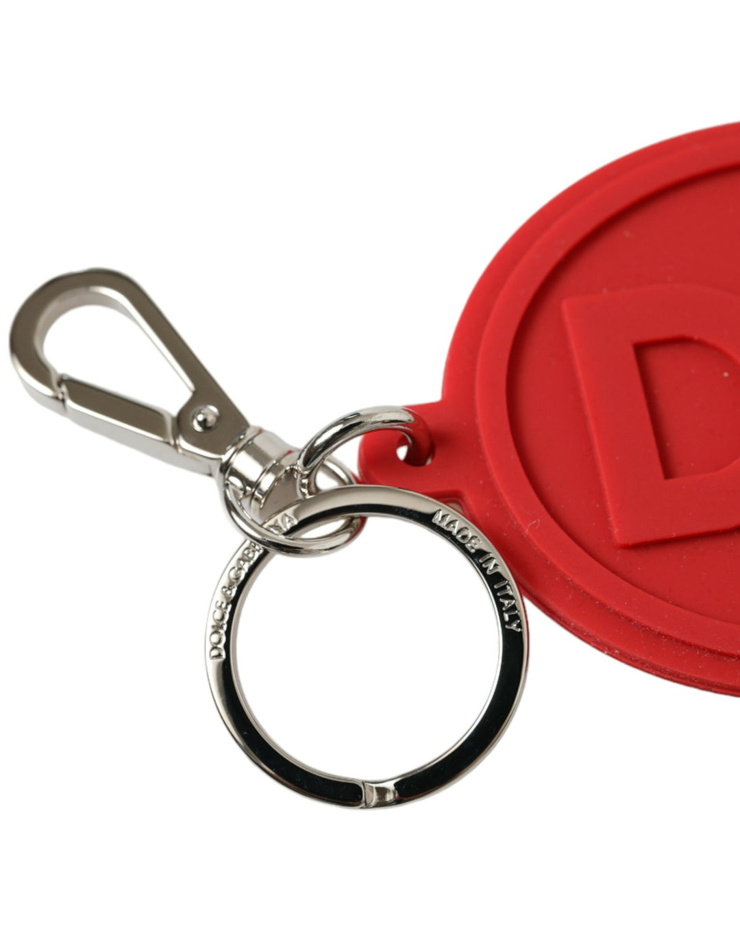 Elegant red trifold keychain case