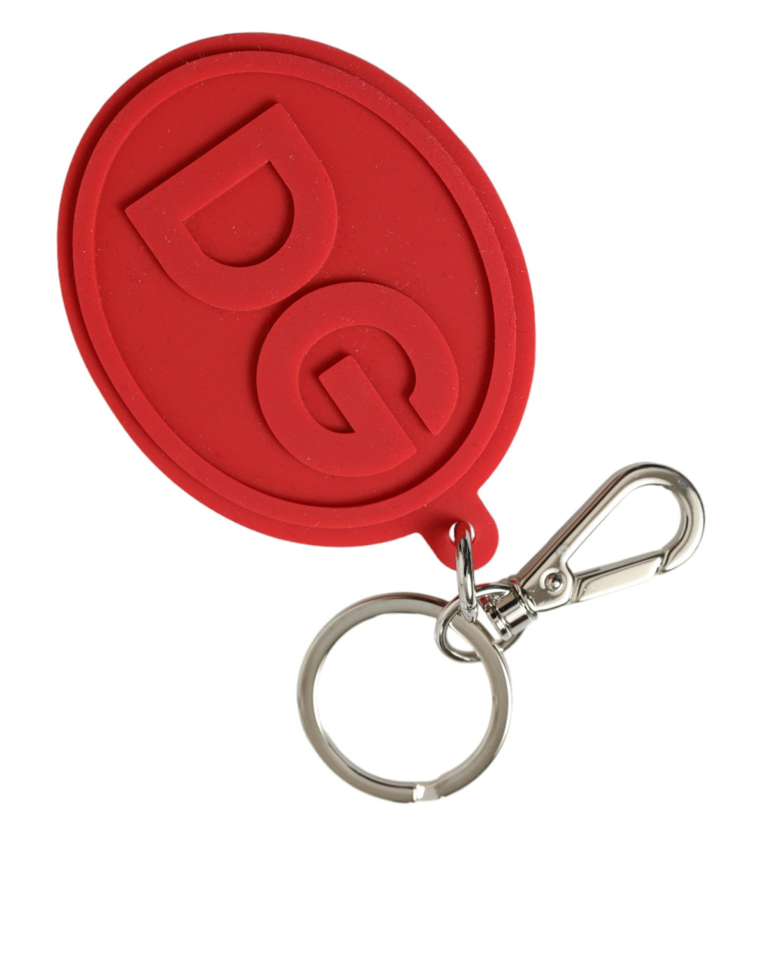 Elegant red trifold keychain case
