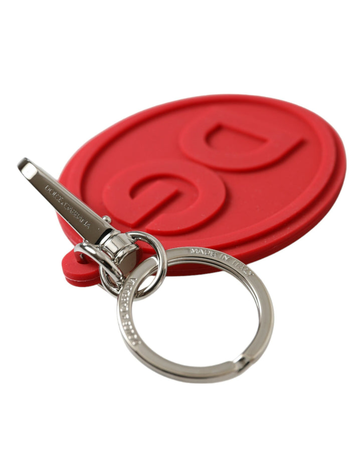 Elegant red trifold keychain case