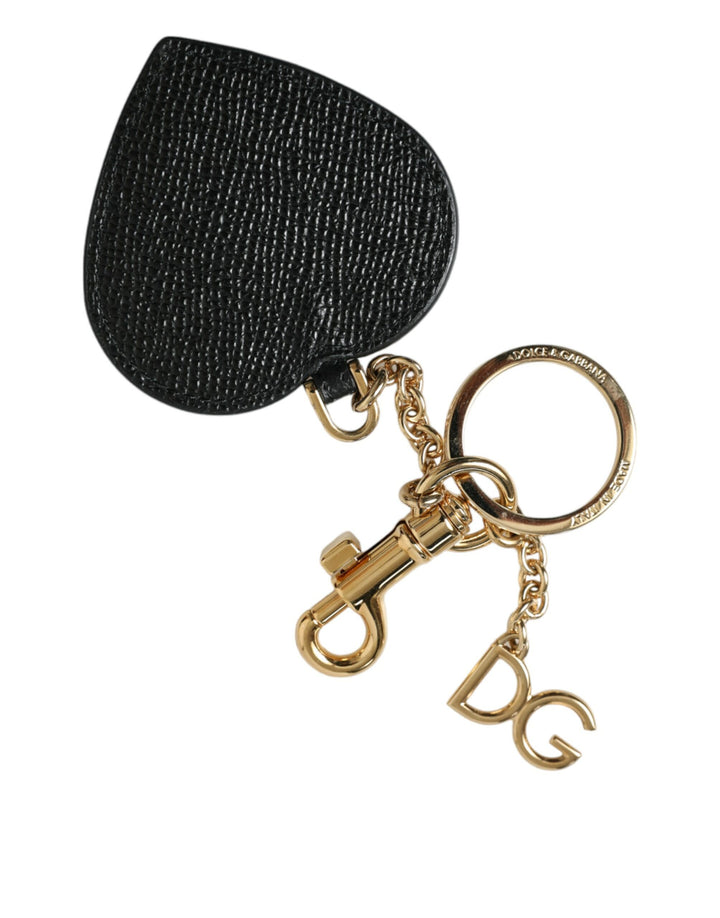 Stunning gold and pink leather keychain