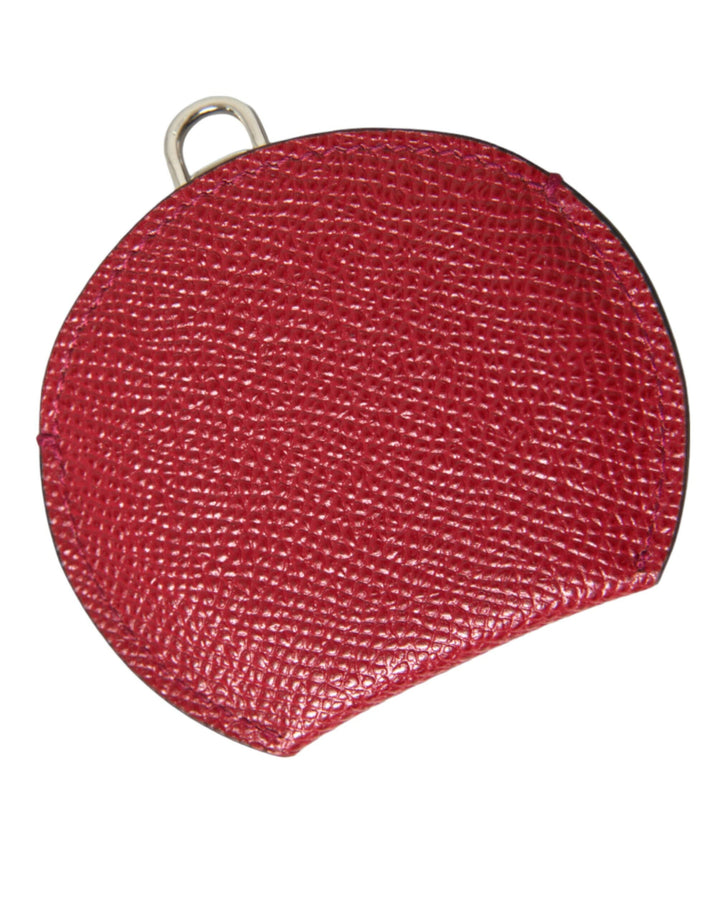 Elegant red leather mirror holder
