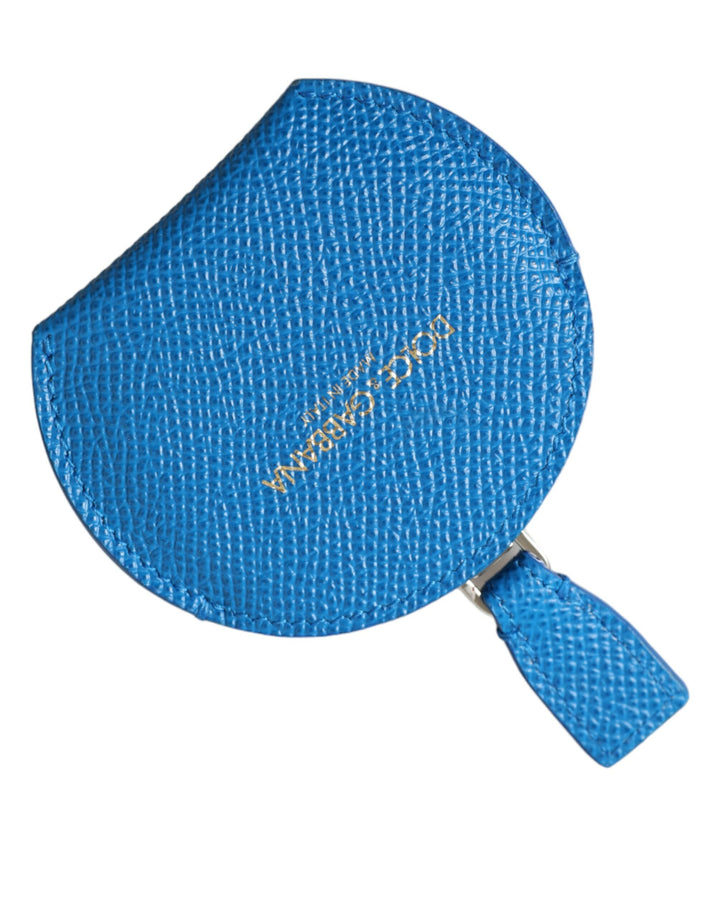 Elegant blue leather mirror holder