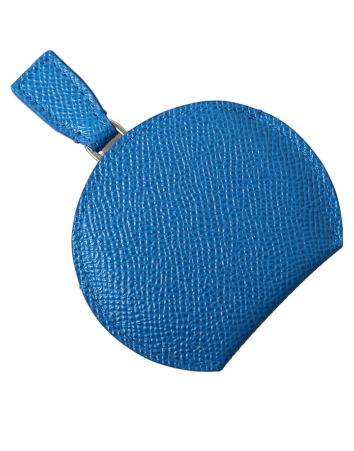 Elegant blue leather mirror holder