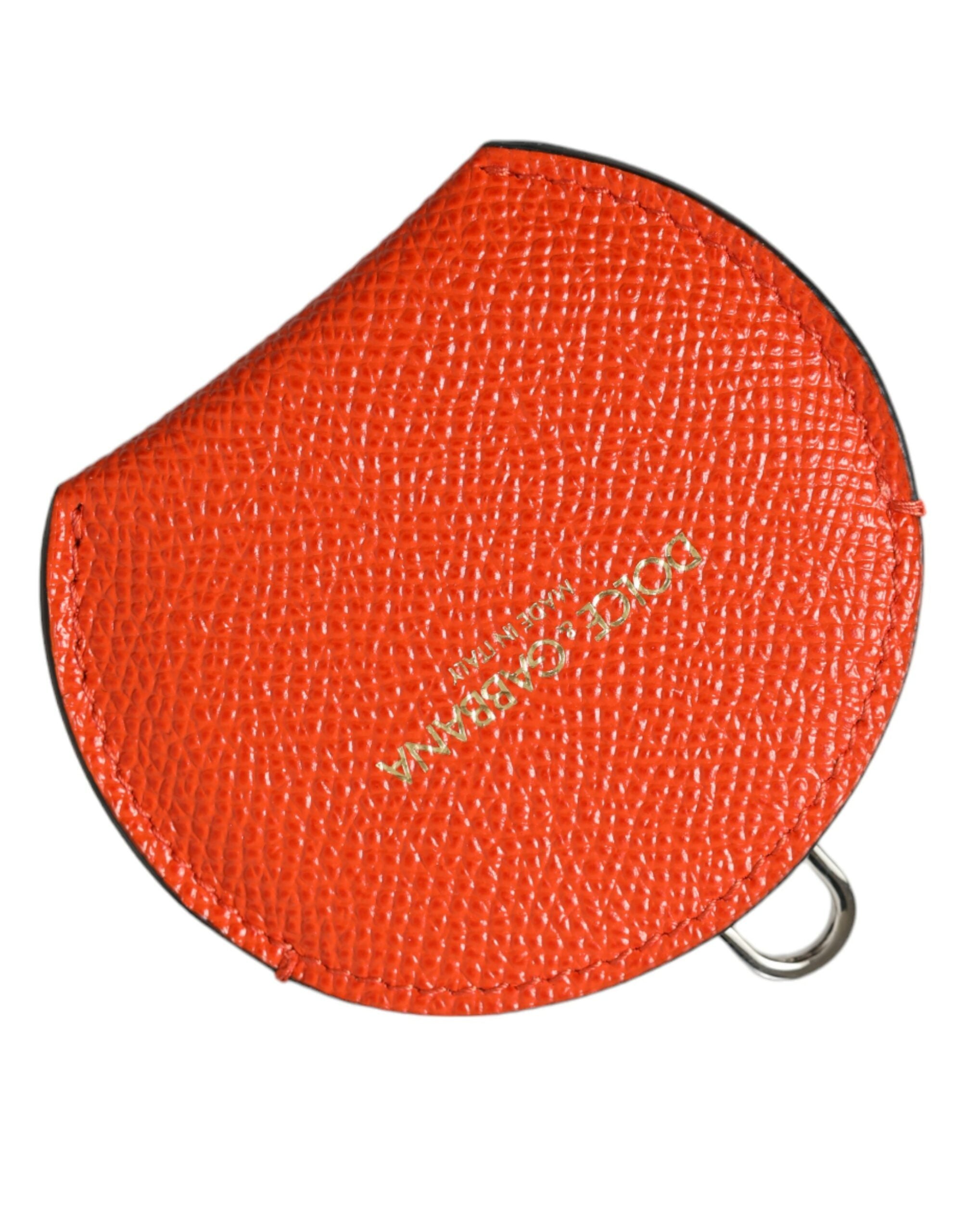 Elegant orange leather mirror holder