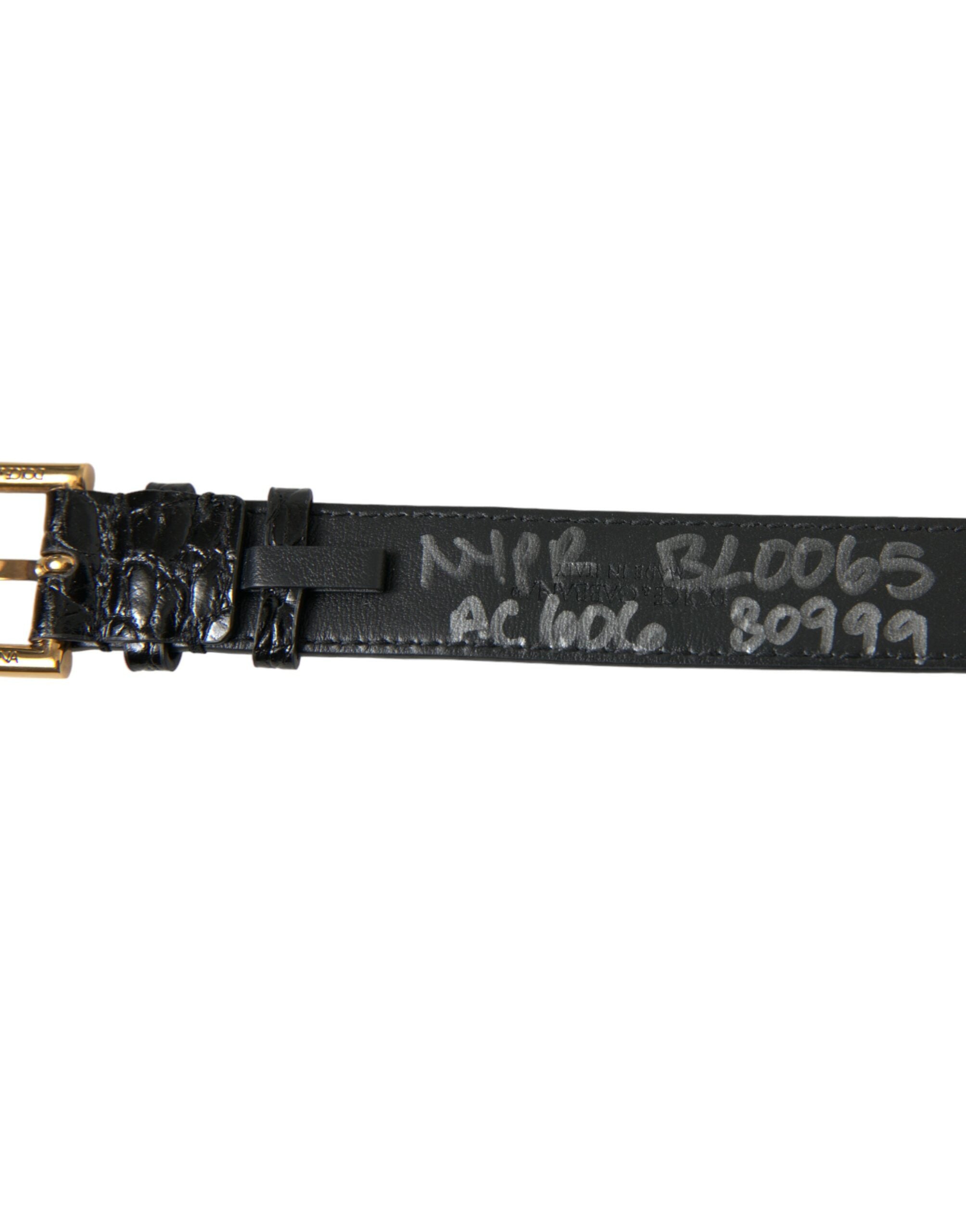 Elegant gold-black leather bracelet