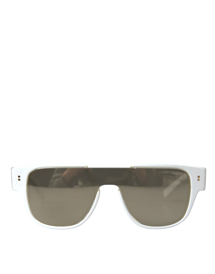 Weiße Acetat-Spiegel-Gläser DG4356 Sonnenbrille