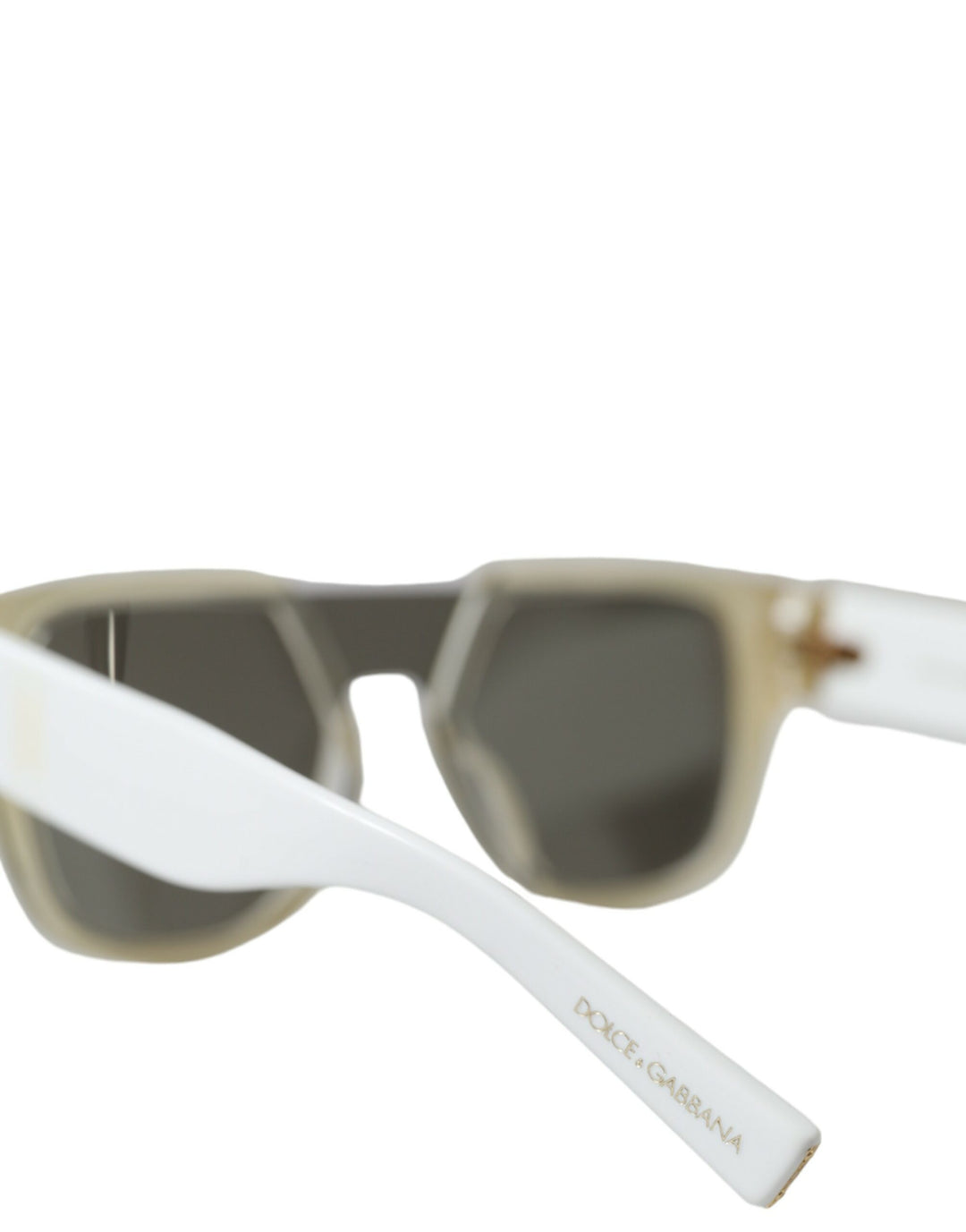 Weiße Acetat-Spiegel-Gläser DG4356 Sonnenbrille