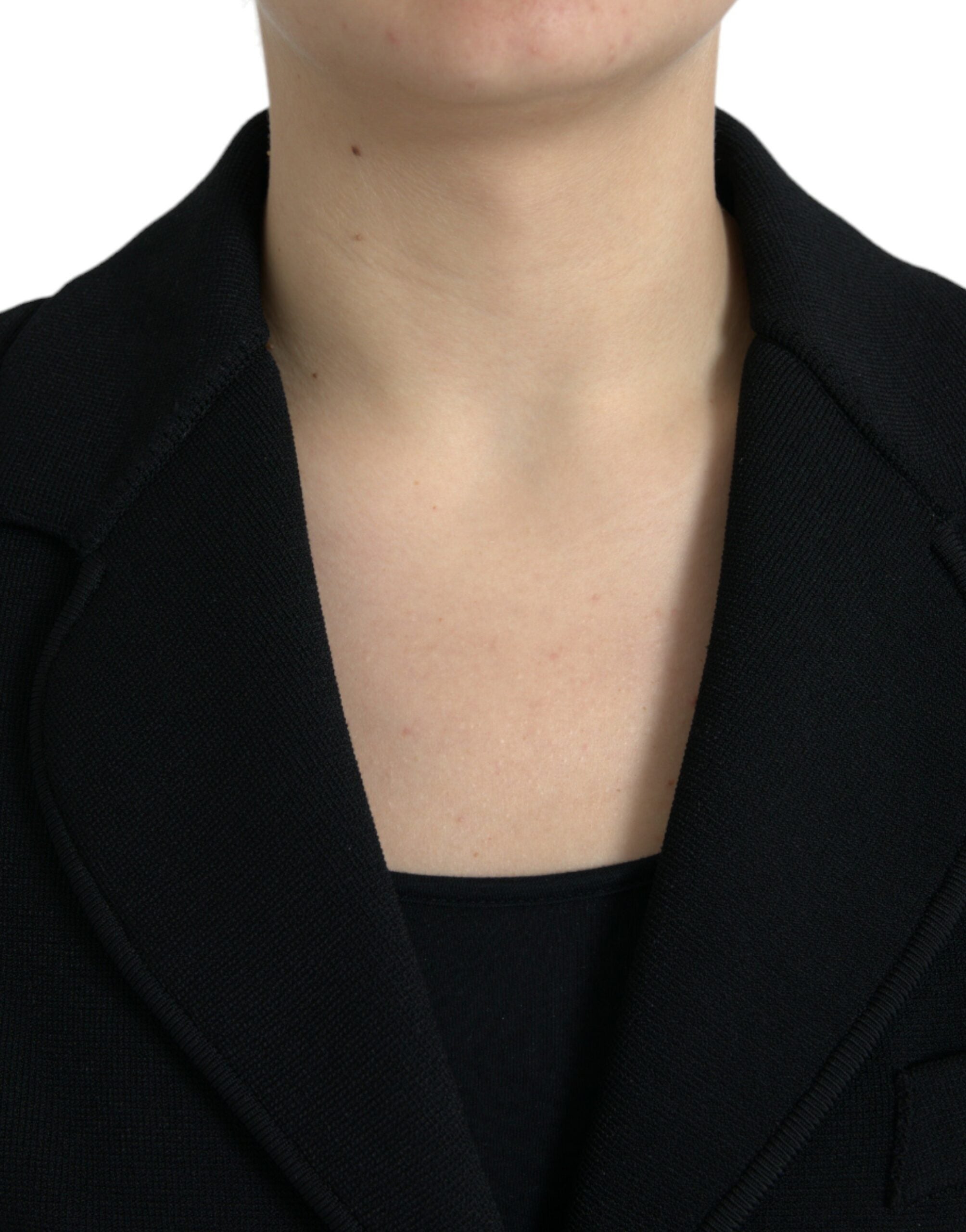 Elegant black designer blazer for women