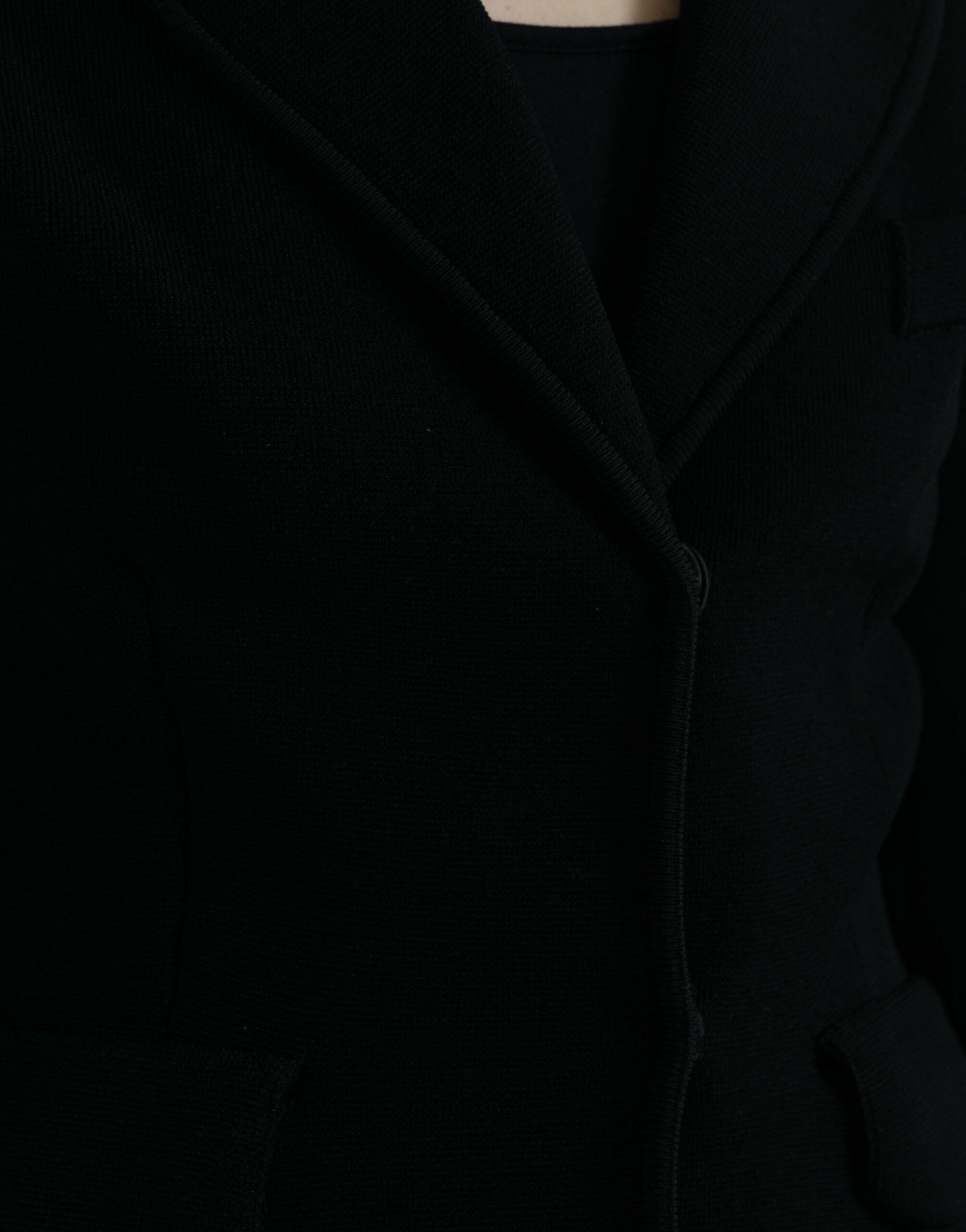 Elegant black designer blazer for women