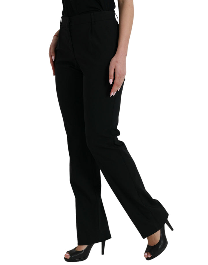 Elegant tapered wool trousers