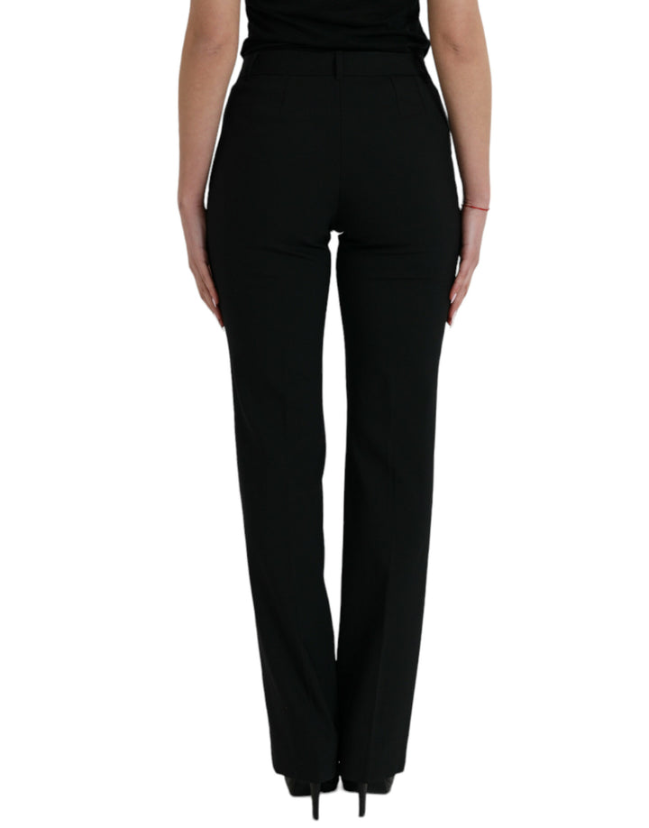 Elegant tapered wool trousers