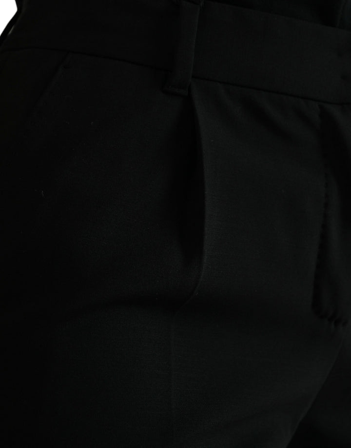 Elegant tapered wool trousers