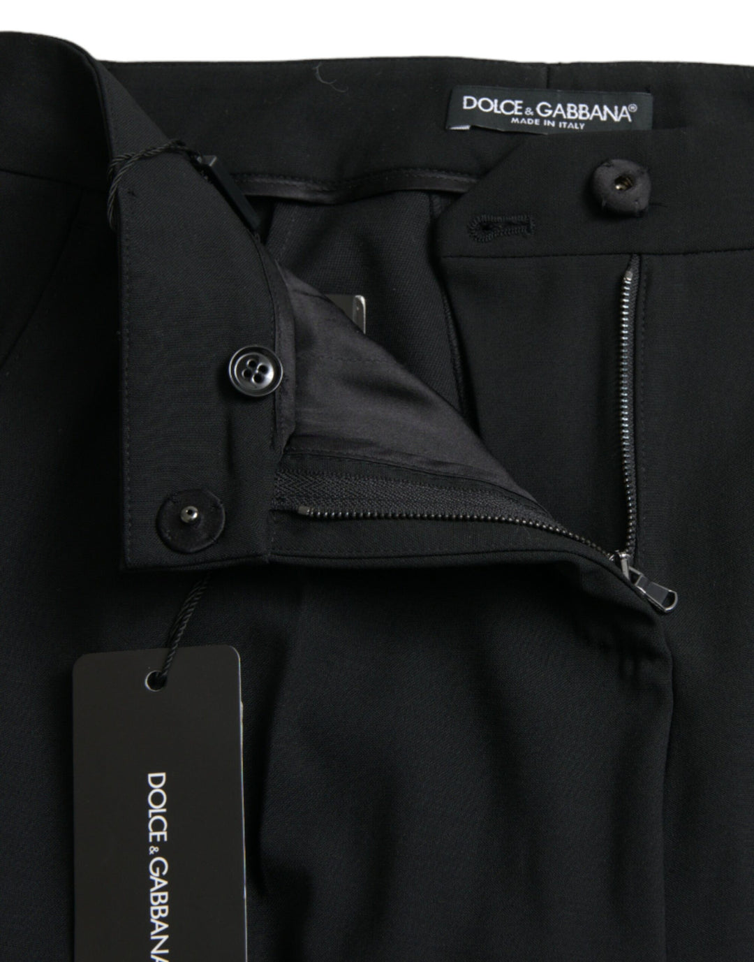 Elegant tapered wool trousers