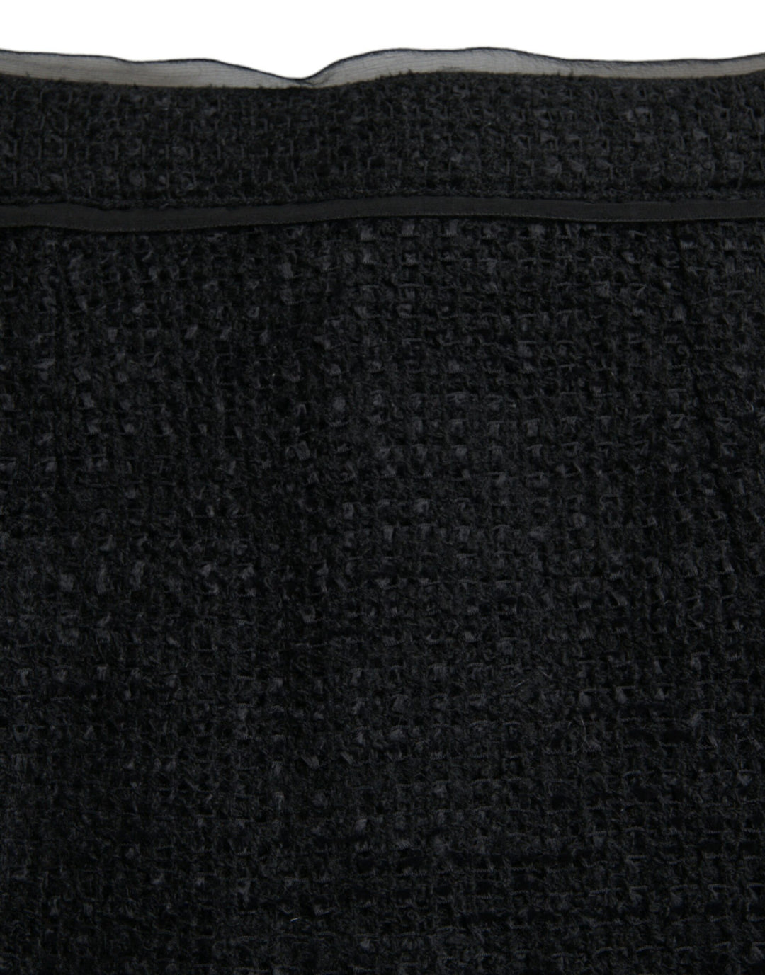 Schwarzer Midirock aus Wolle mit hoher Taille und Bleistiftschnitt
