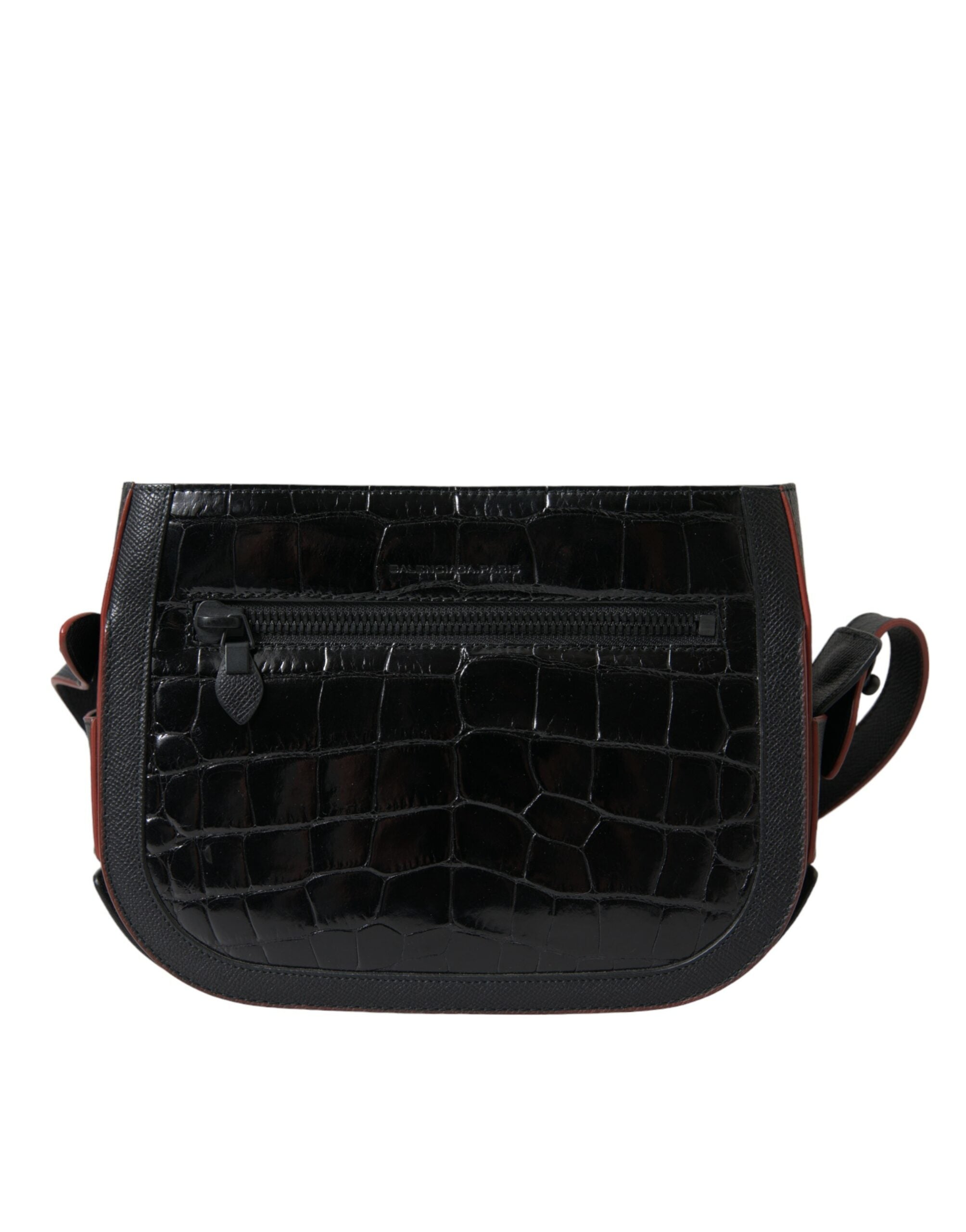 Elegant camera bag made of exotic leather