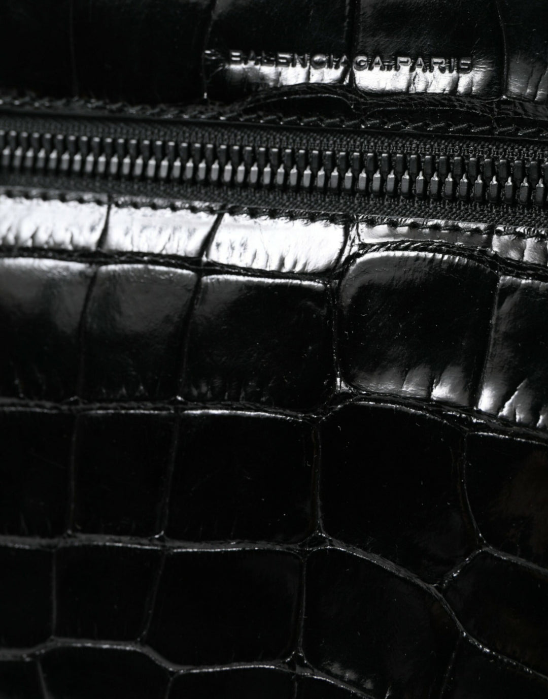 Schwarze Exotenleder Schulter Crossbody Kameratasche