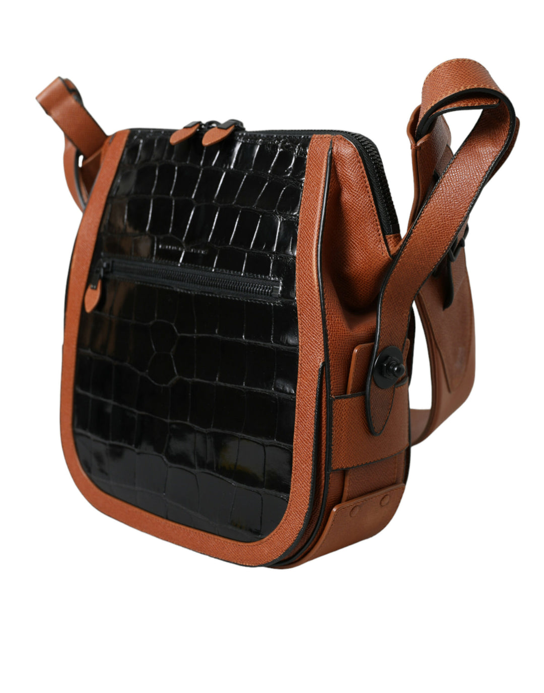 Elegante Crossbody-Tasche aus Krokodilleder