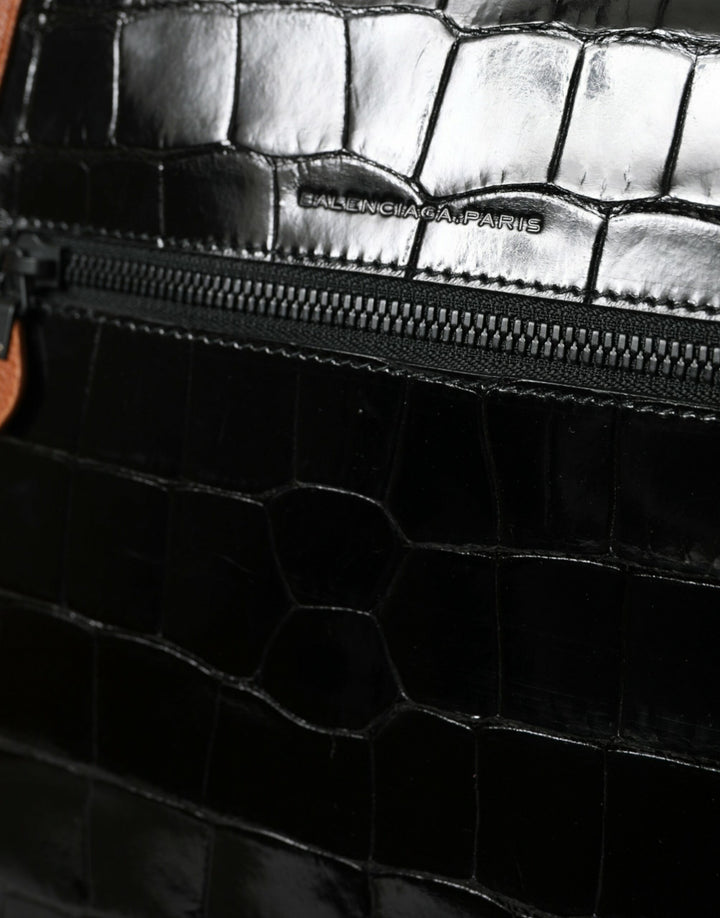 Elegante Crossbody-Tasche aus Krokodilleder
