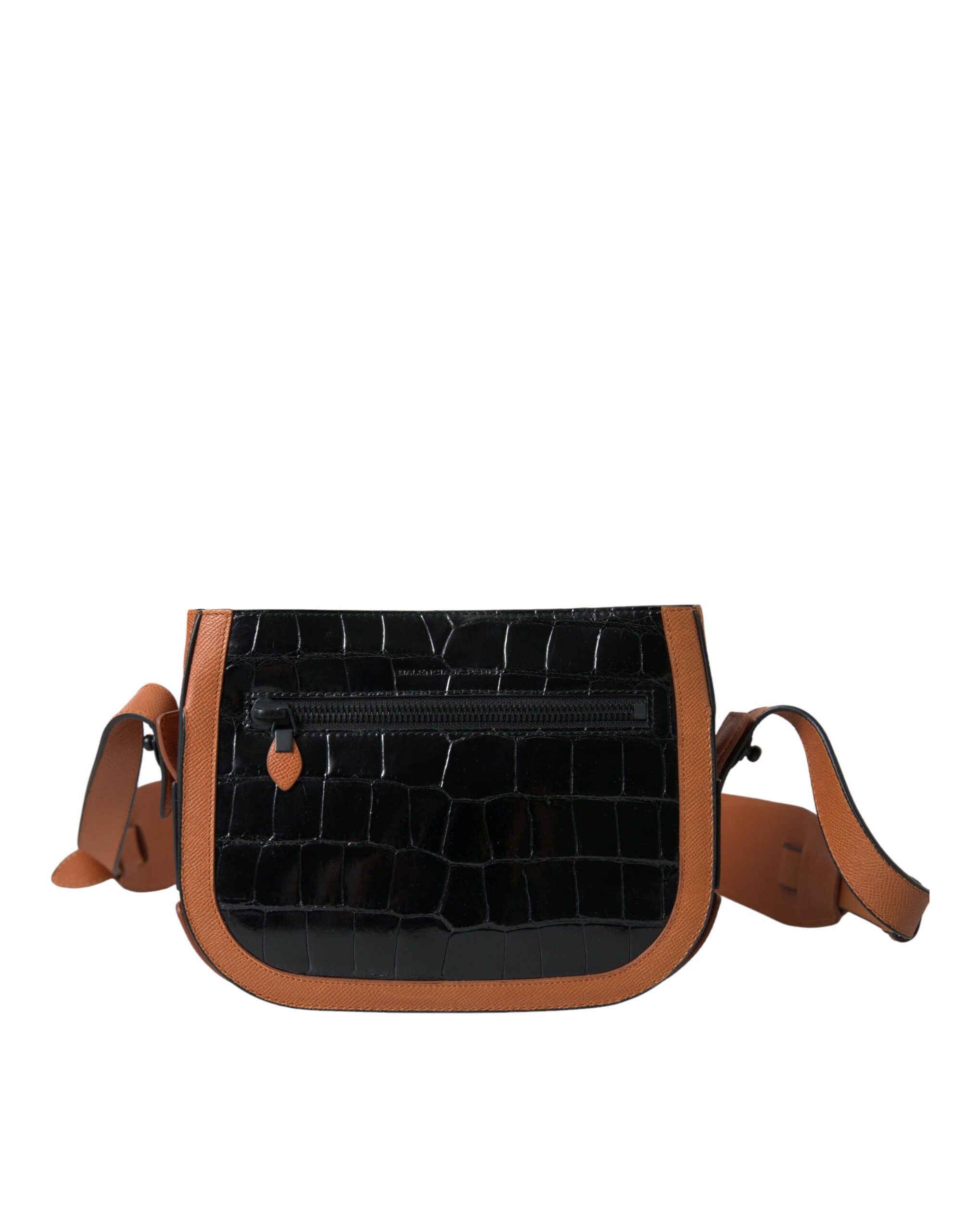 Elegant camera bag made of crocodile leather