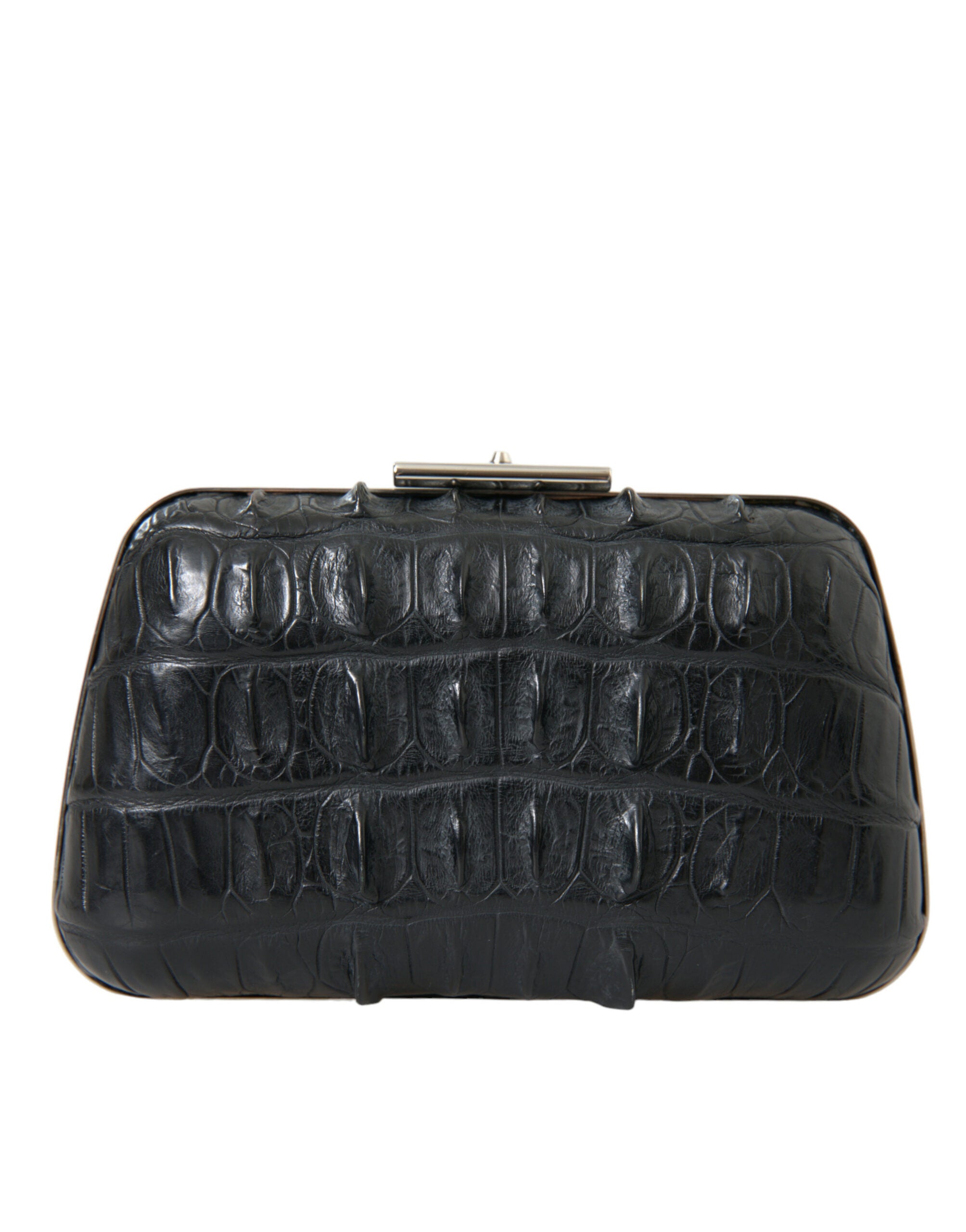 Elegant evening bag made of crocodile leather