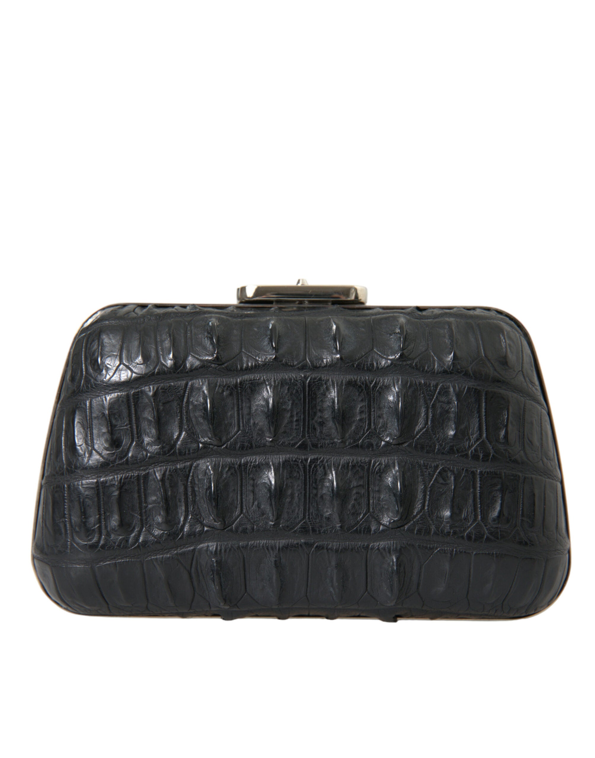 Elegant evening bag made of crocodile leather