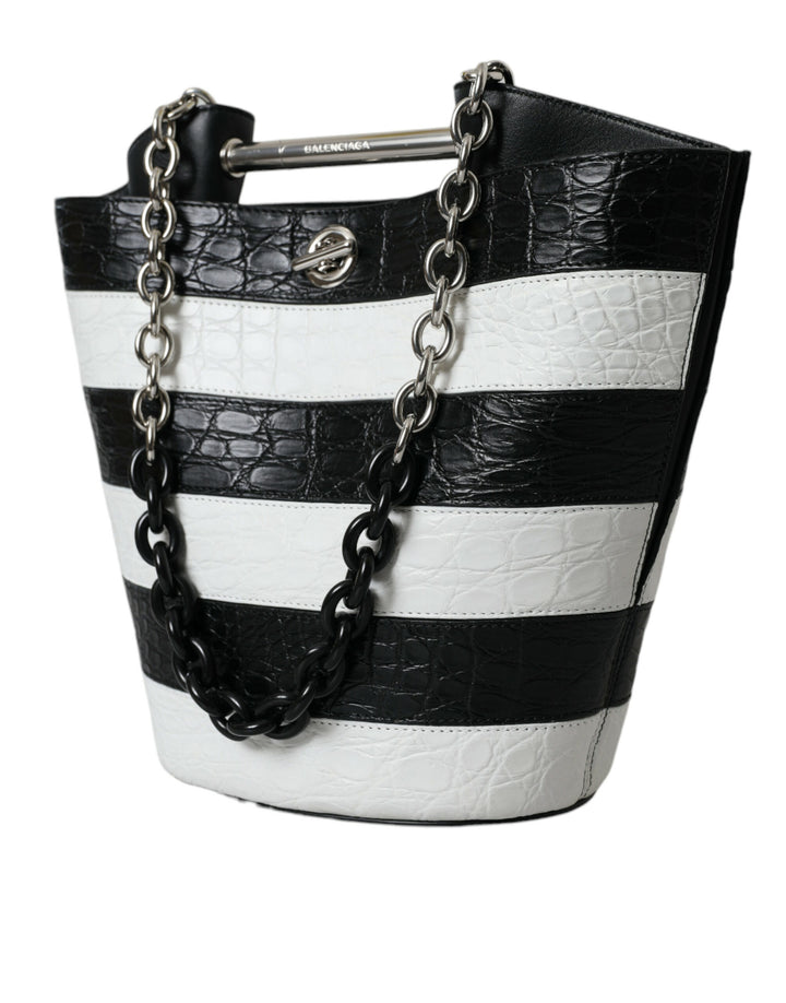 Balenciaga Schicke Maxi Bucket Bag aus Krokodilleder