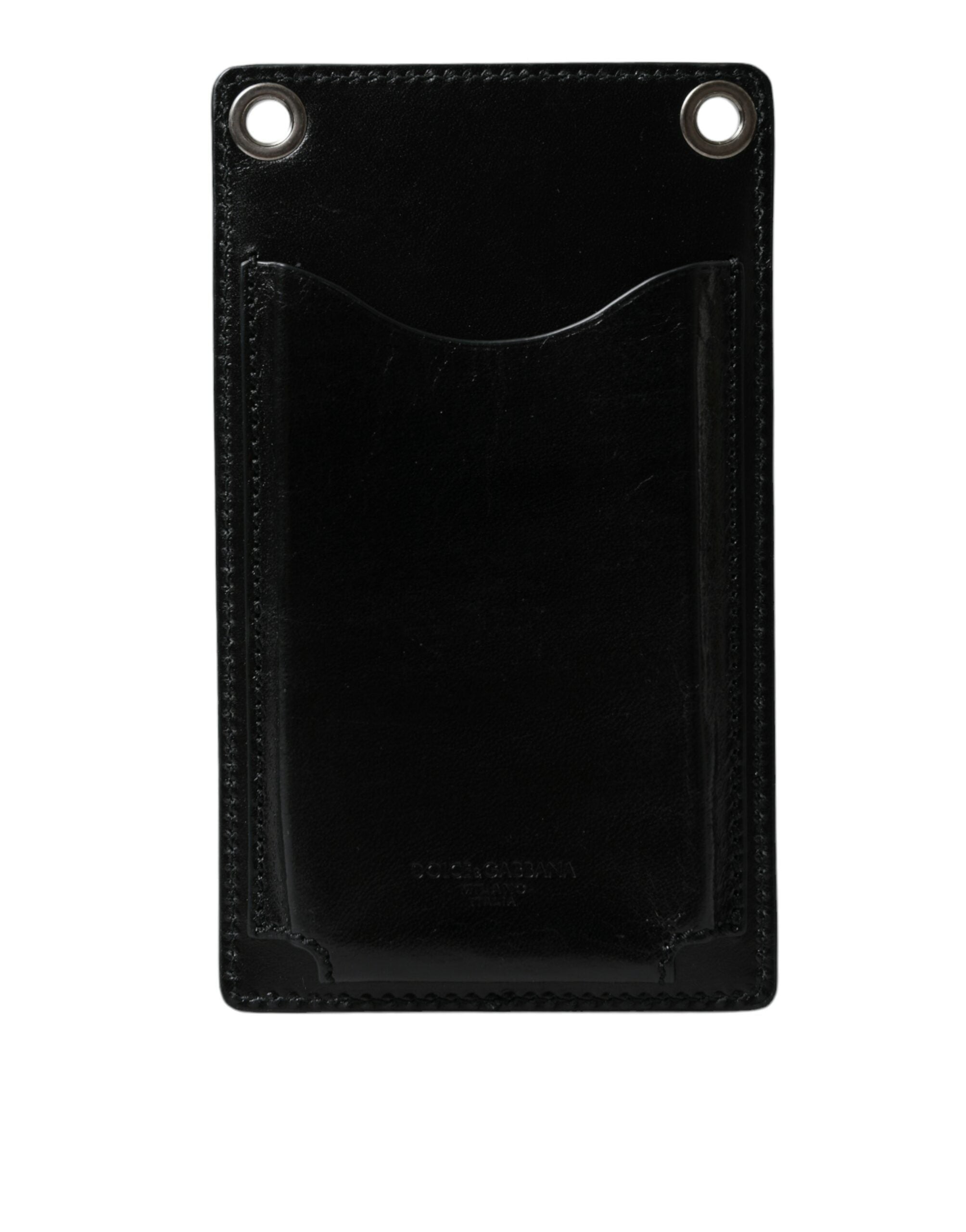 Brieftasche Schwarzes Pferd Leder Reißverschluss Logo Cross Body Telefonschlitz