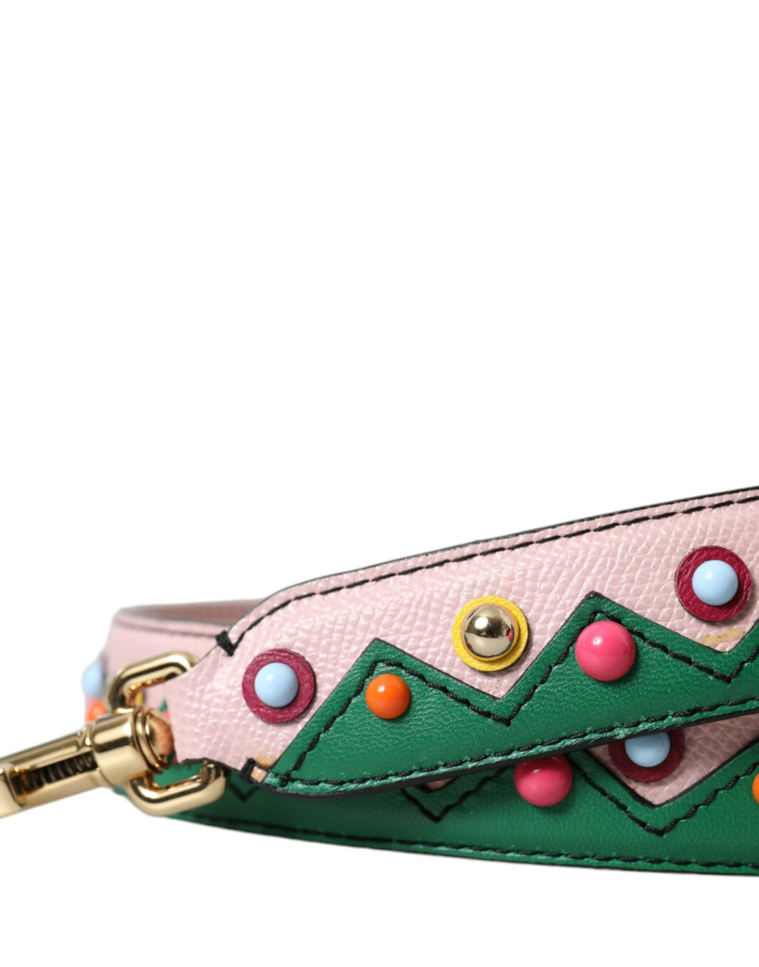 Pink leather handbag accessory shoulder strap