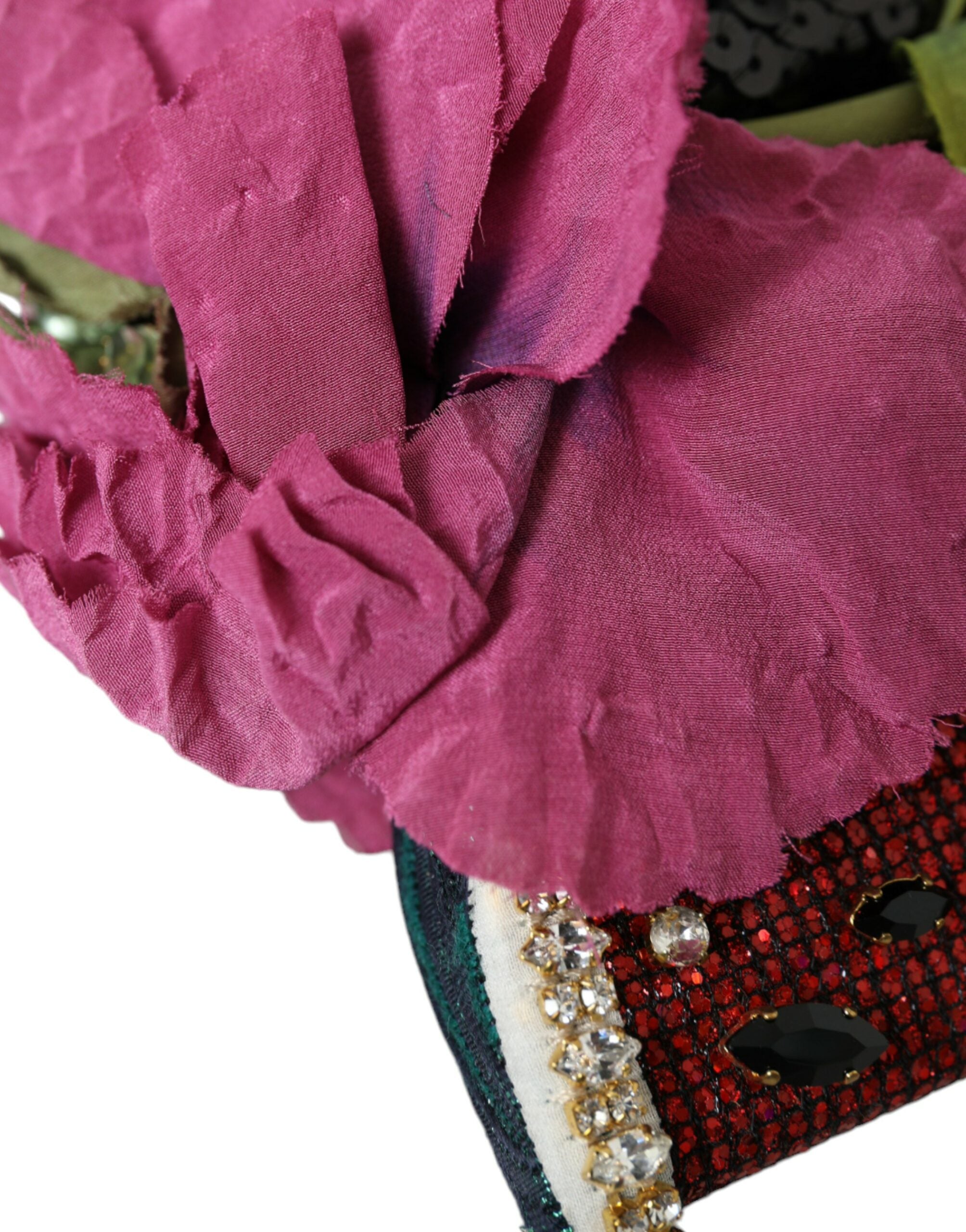 Rote Wassermelone Kirsche Kristall Haarband Statement Diadem