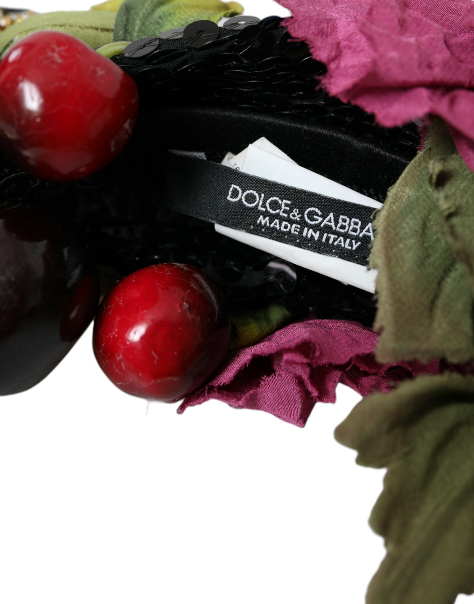 Rote Wassermelone Kirsche Kristall Haarband Statement Diadem