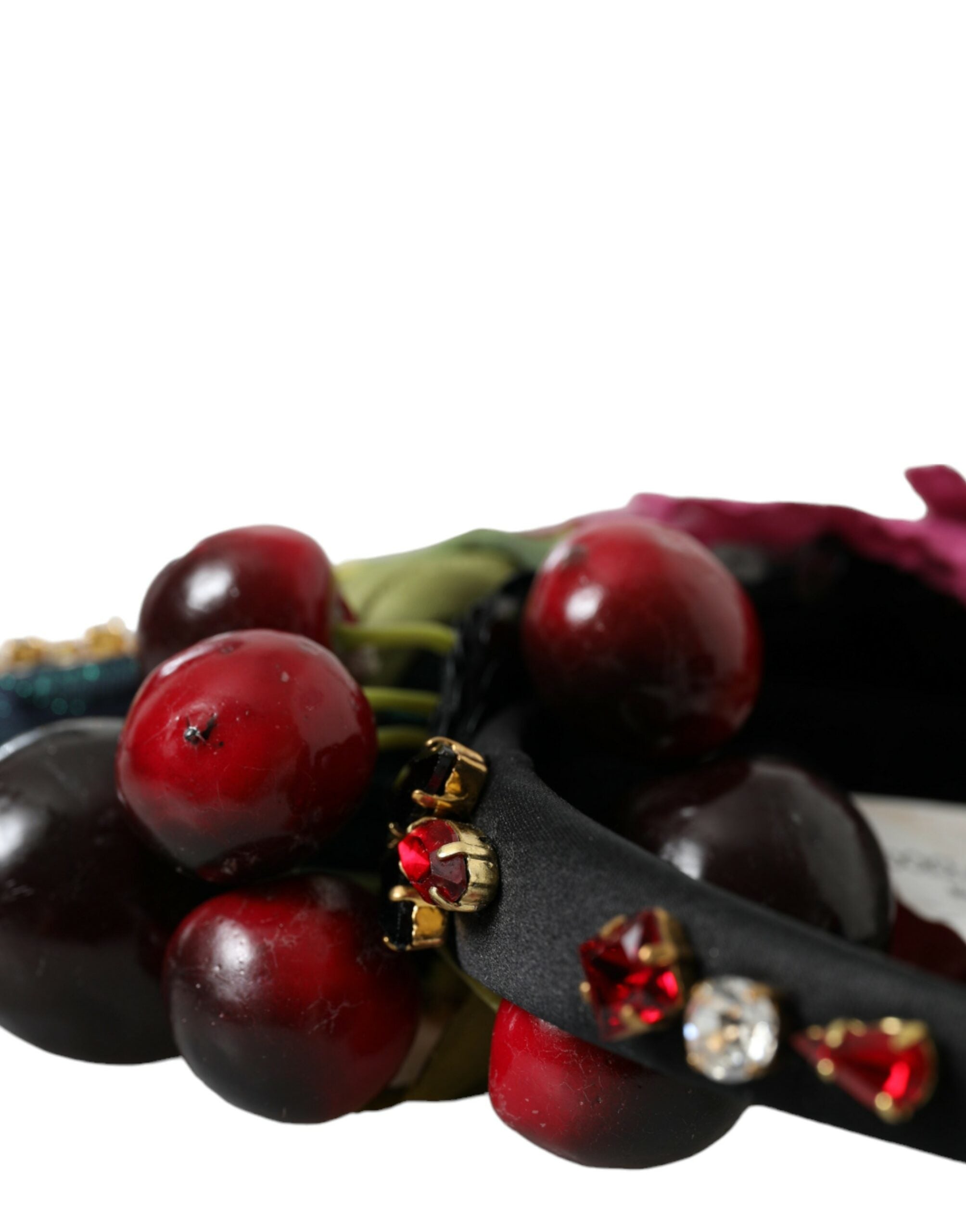 Rote Wassermelone Kirsche Kristall Haarband Statement Diadem