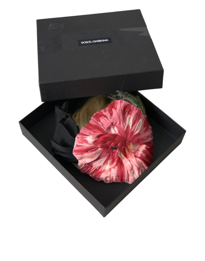 Black Viscose White Hair Parrucchiera Headband Tiara