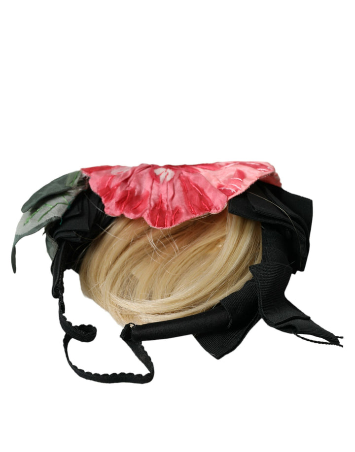 Black Viscose White Hair Parrucchiera Headband Tiara