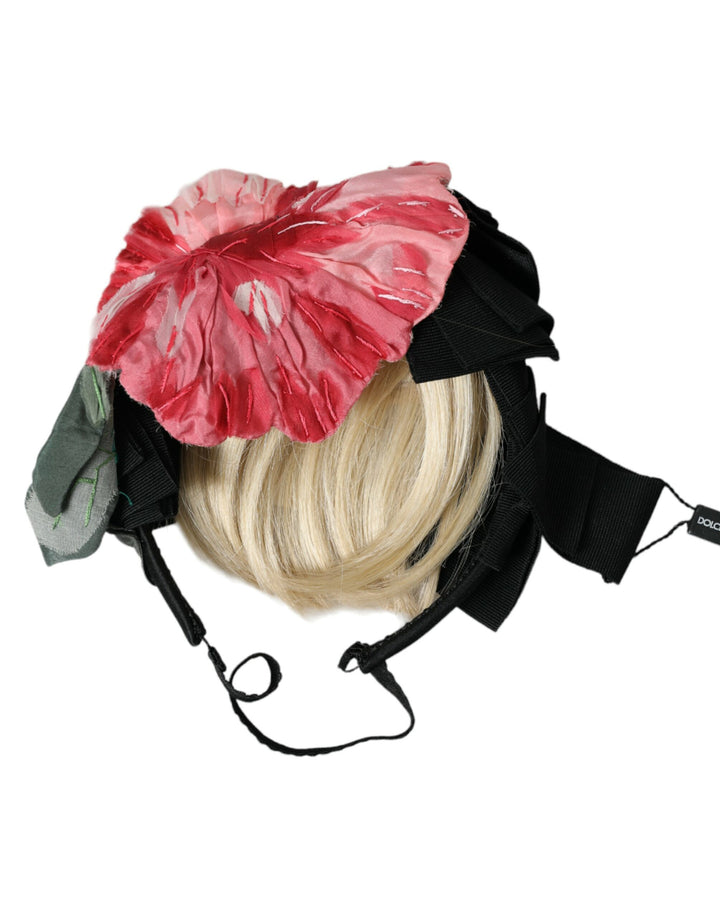 Black Viscose White Hair Parrucchiera Headband Tiara