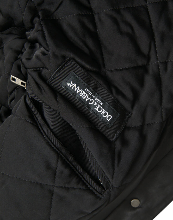 Schwarzes Leder Pelzkragen Bikermantel Jacke