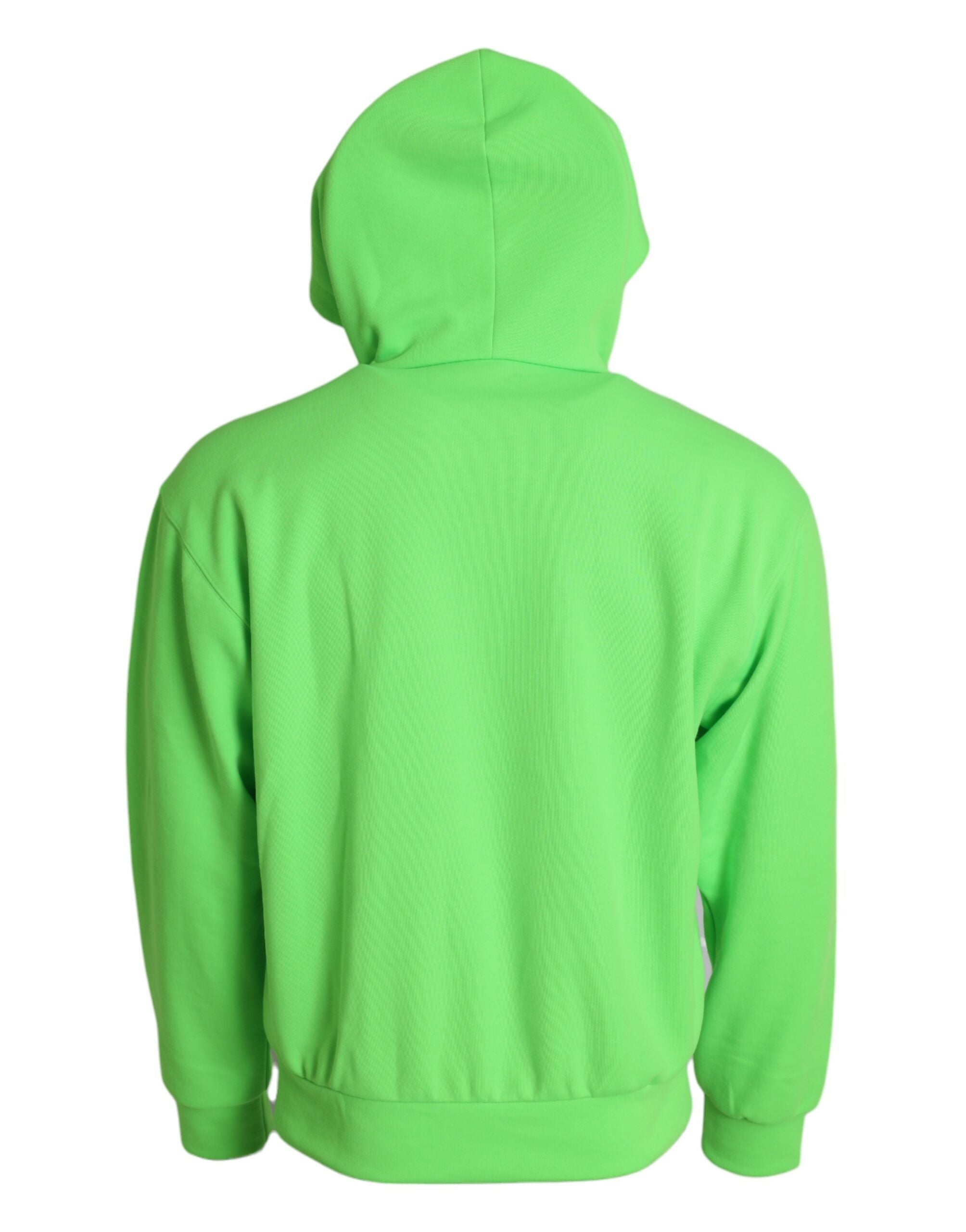 Neon green full-zip hoodie