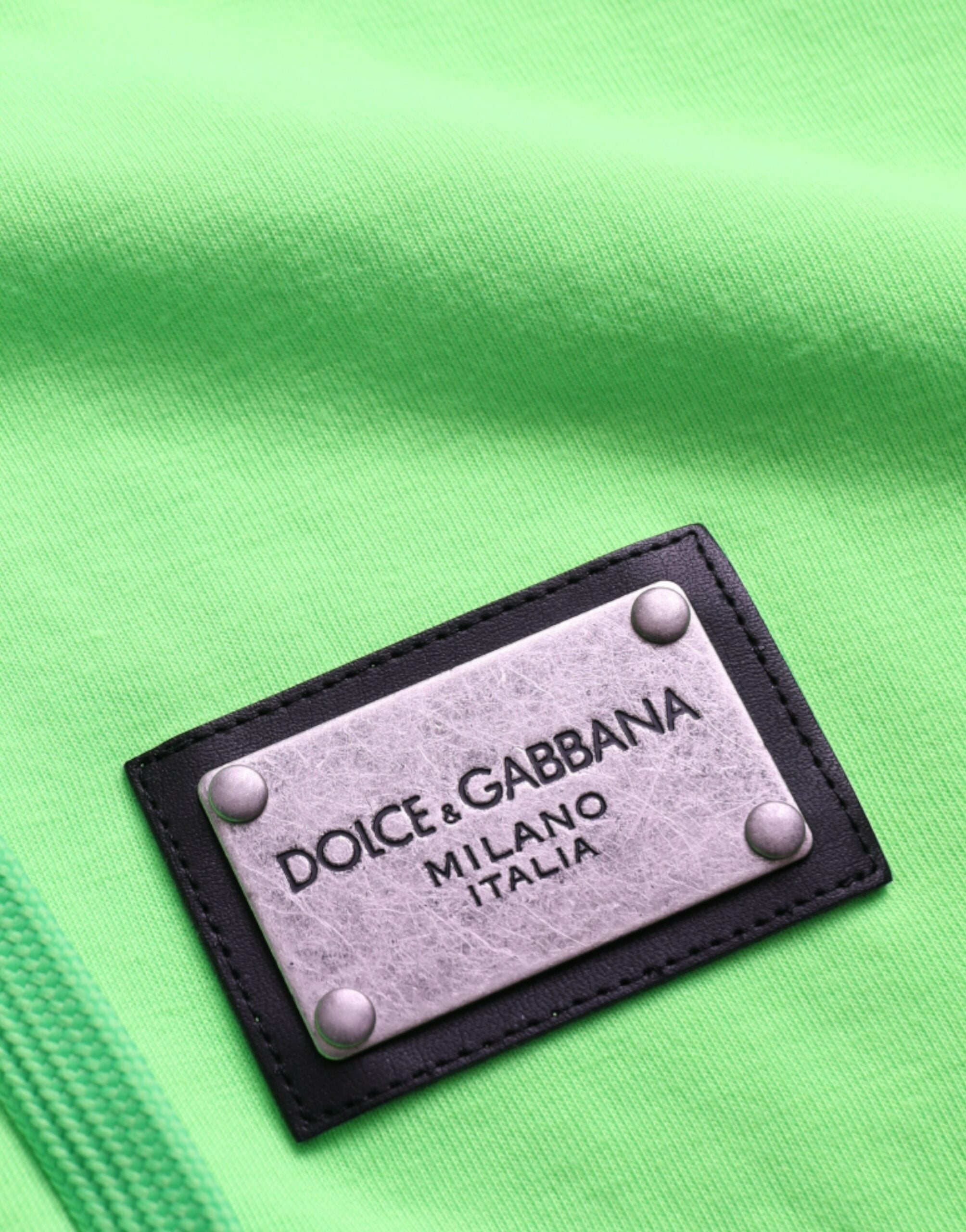 Neon green full-zip hoodie