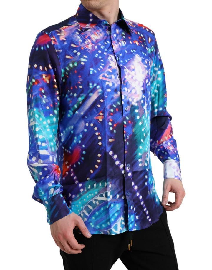 Purple Luminarie silk shirt MARTINI