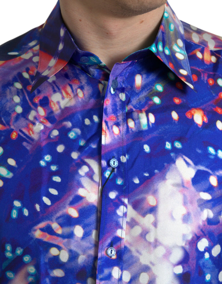 Purple Luminarie silk shirt MARTINI