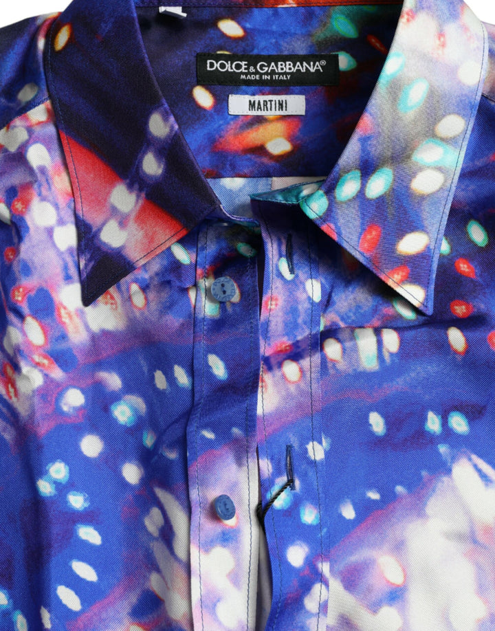 Purple Luminarie silk shirt MARTINI