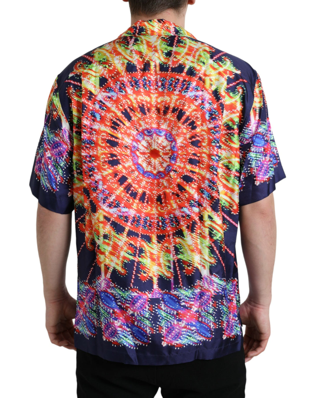 Multicolor Luminarie silk casual shirt