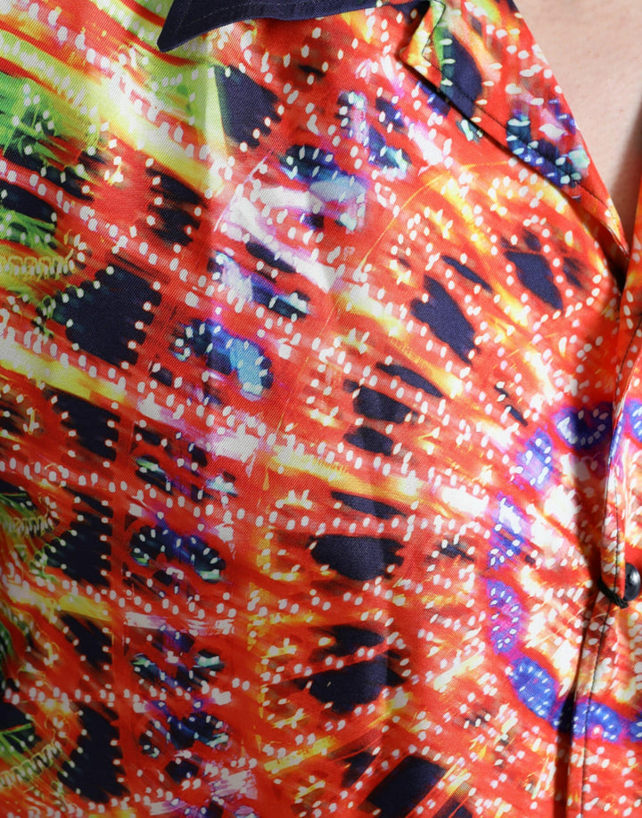 Multicolor Luminarie silk casual shirt