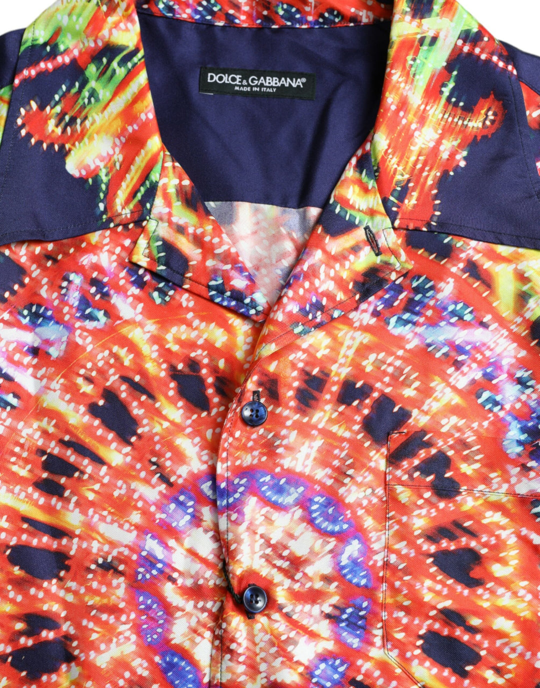 Multicolor Luminarie silk casual shirt